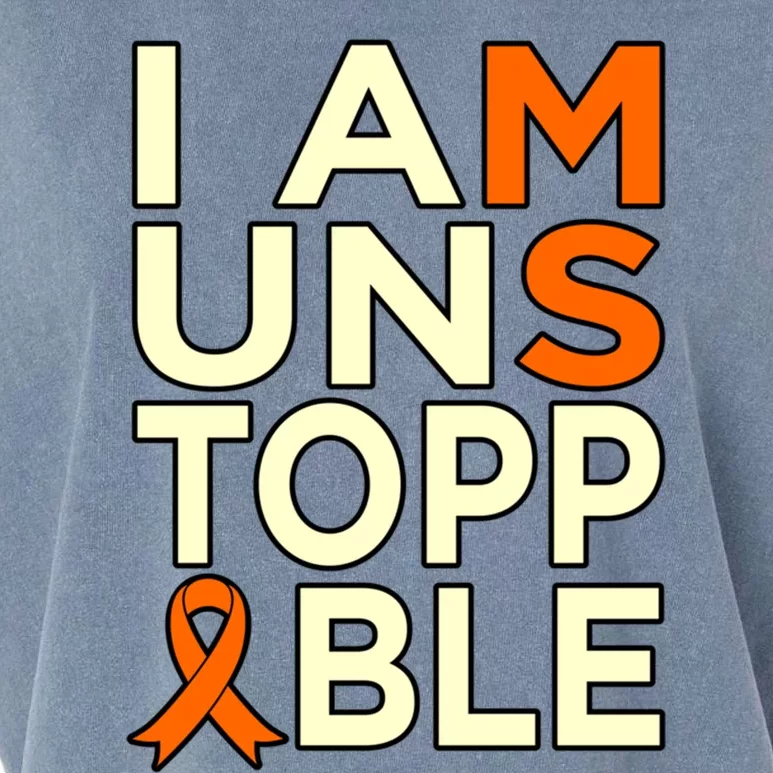 Unstoppable Multiple Sclerosis Awareness Support Graphic Cute Gift Garment-Dyed Women's Muscle Tee