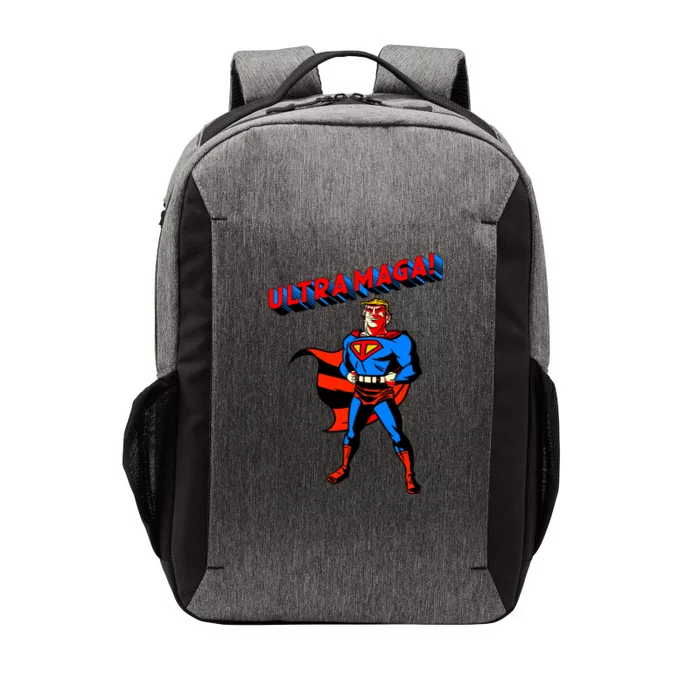 Ultra MAGA Superhero Parody Trump 2024 Anti Biden Vector Backpack