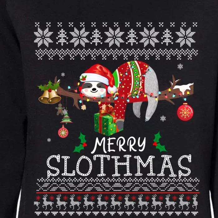 Ugly Merry Slothmas Gift Christmas Pajama For Sloth Lovers Great Gift Womens California Wash Sweatshirt