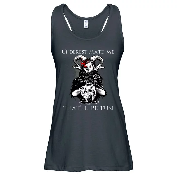 Underestimate Me That'll Be Fun Ladies Essential Flowy Tank