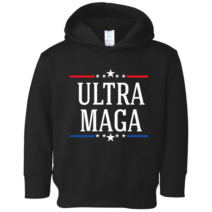 Ultra Maga Typography Toddler Hoodie