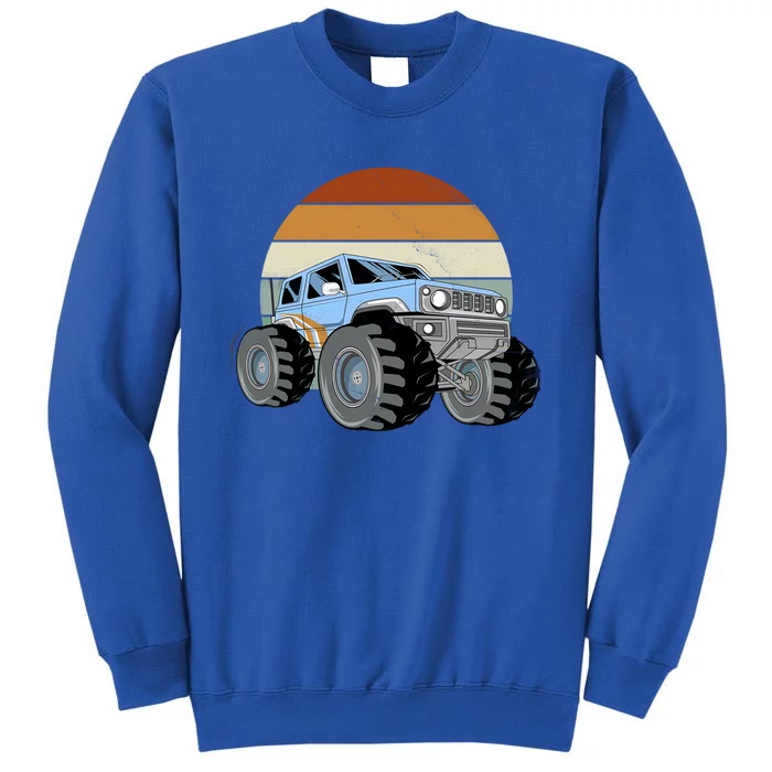 Unique Monster Truck Funny Gift Retro Vintage Meaningful Gift Sweatshirt