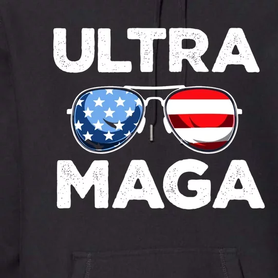 Ultra Maga: The Trump 2024 Victory Wave Premium Hoodie