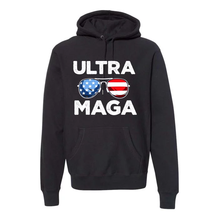 Ultra Maga: The Trump 2024 Victory Wave Premium Hoodie