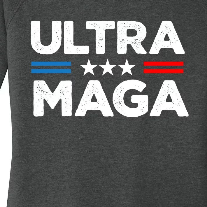 Ultra Maga: Trump 2024 The Republican Revival Women's Perfect Tri Tunic Long Sleeve Shirt