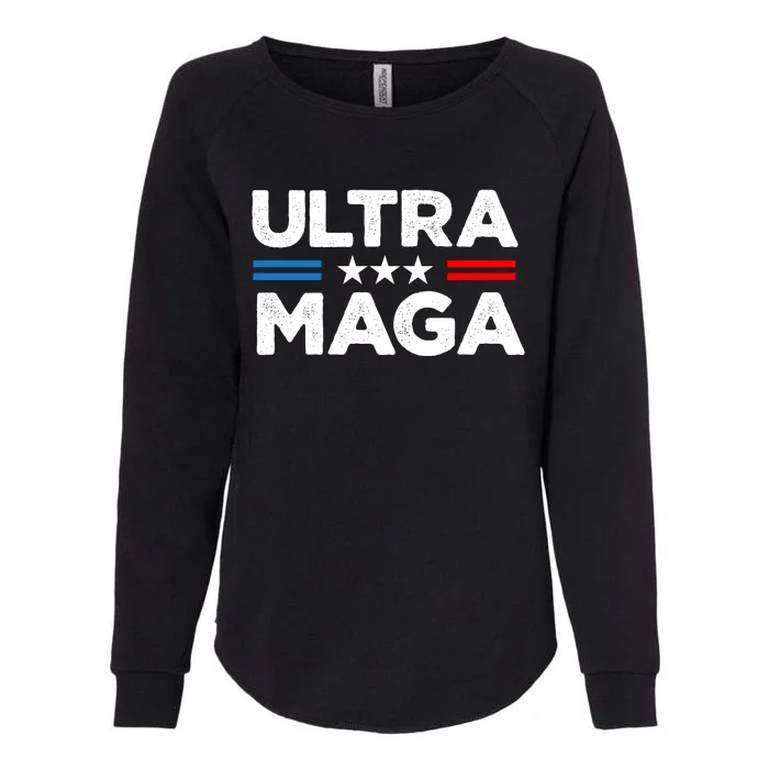 Ultra Maga: Trump 2024 The Republican Revival Womens California Wash Sweatshirt