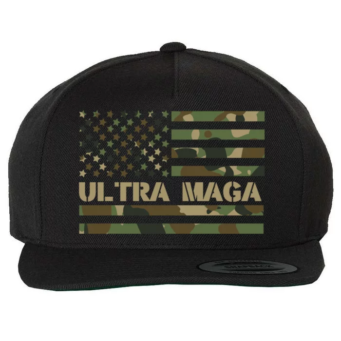 Ultra Maga Trump 2024 Unite For America Wool Snapback Cap