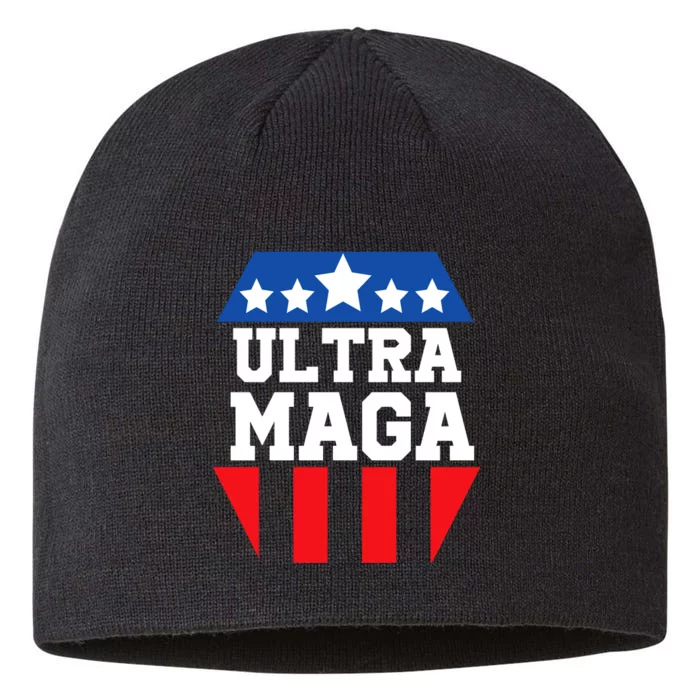 Ultra Maga: Trump 2024 Republican Revival 8 1/2in Sustainable Knit Beanie