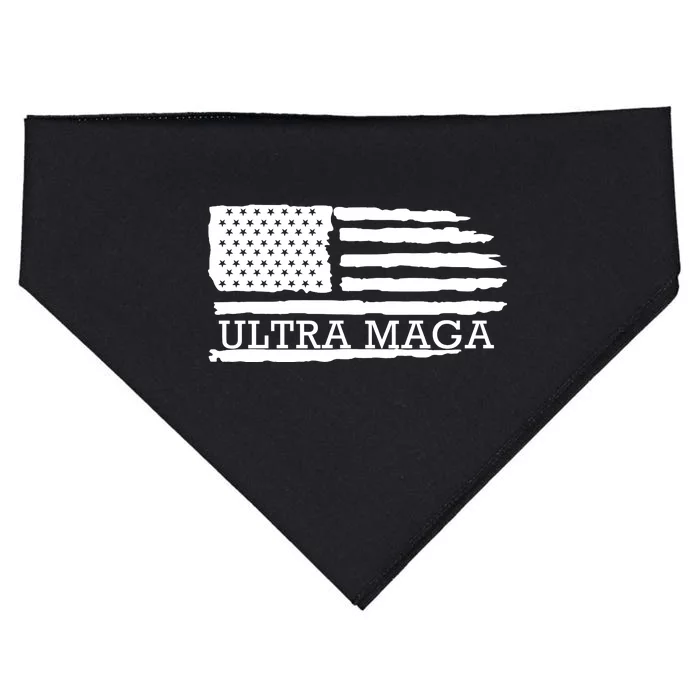 Ultra Maga: Trump 2024 Republican Revival USA-Made Doggie Bandana