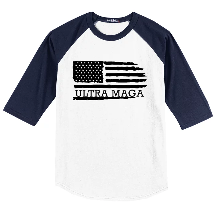 Ultra Maga: Trump 2024 Republican Revival Baseball Sleeve Shirt