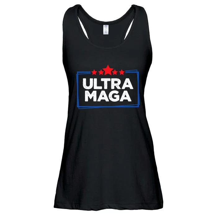 Ultra Maga: Trump 2024 Uniting Republicans Ladies Essential Flowy Tank