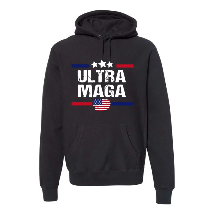 Ultra Maga: The Trump 2024 Revolution Premium Hoodie