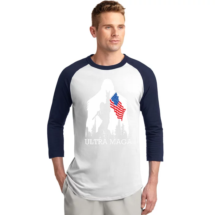 Ultra Maga: Trump 2024 Republican Crusade Baseball Sleeve Shirt