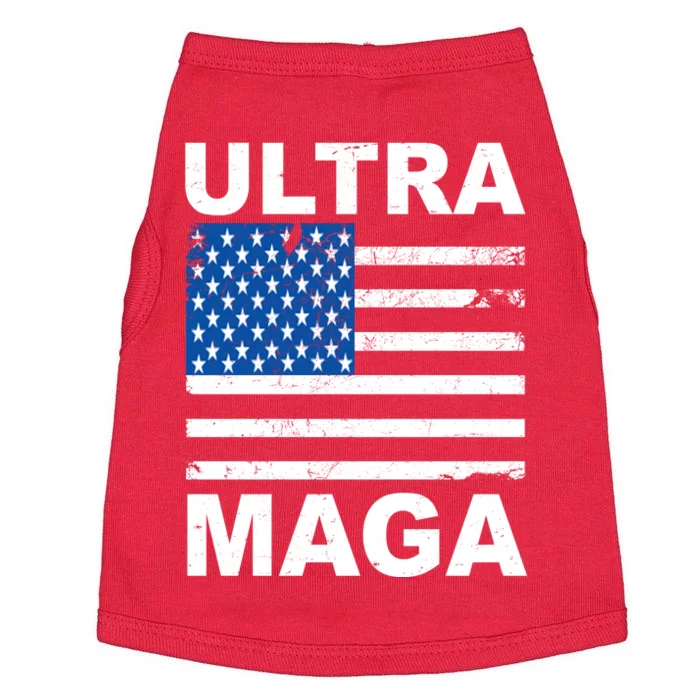 Ultra Maga Trump USA Flag Doggie Tank