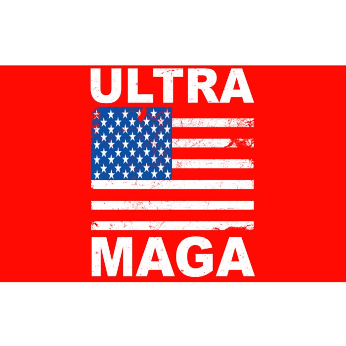 Ultra Maga Trump USA Flag Bumper Sticker