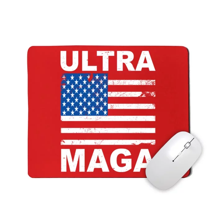 Ultra Maga Trump USA Flag Mousepad