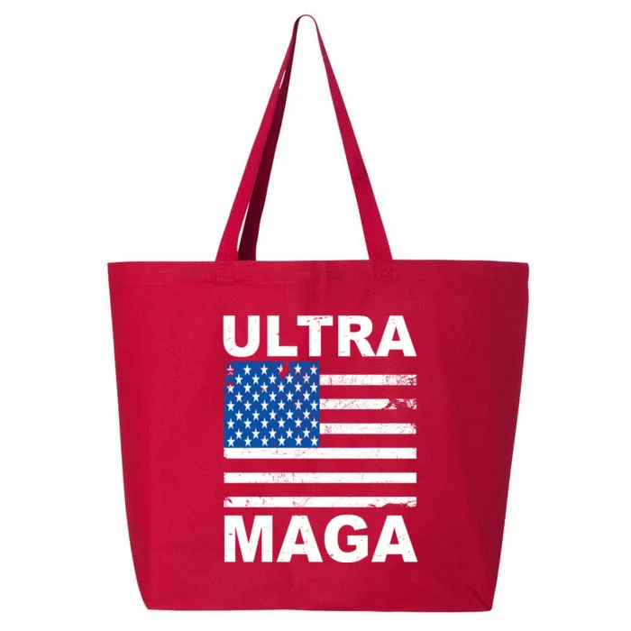 Ultra Maga Trump USA Flag 25L Jumbo Tote