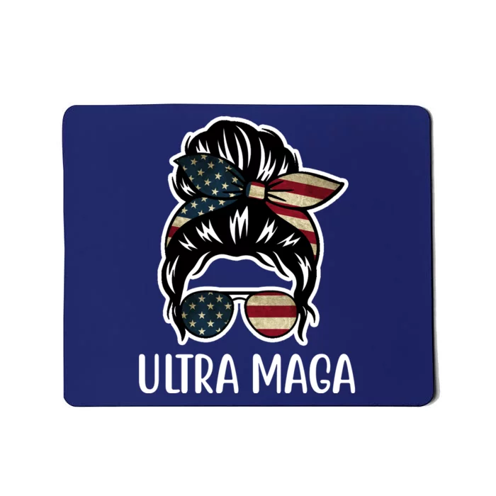 Ultra Maga Usa Female Bun Mousepad