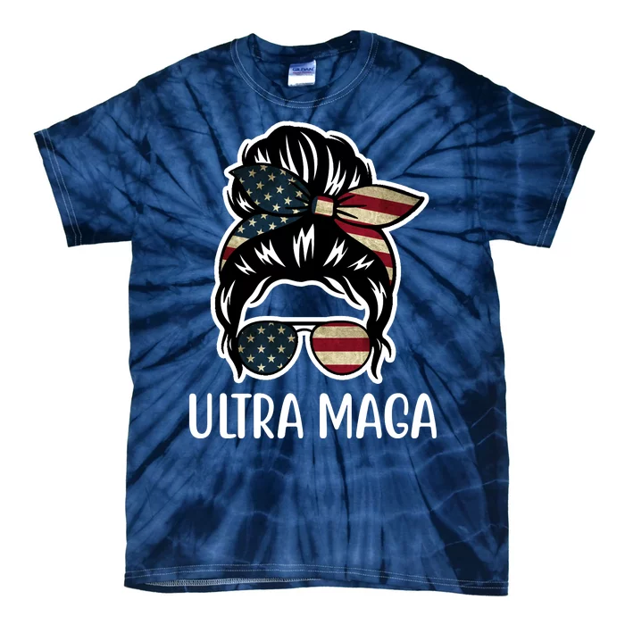 Ultra Maga Usa Female Bun Tie-Dye T-Shirt