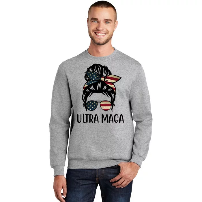 Ultra Maga Usa Female Bun Tall Sweatshirt