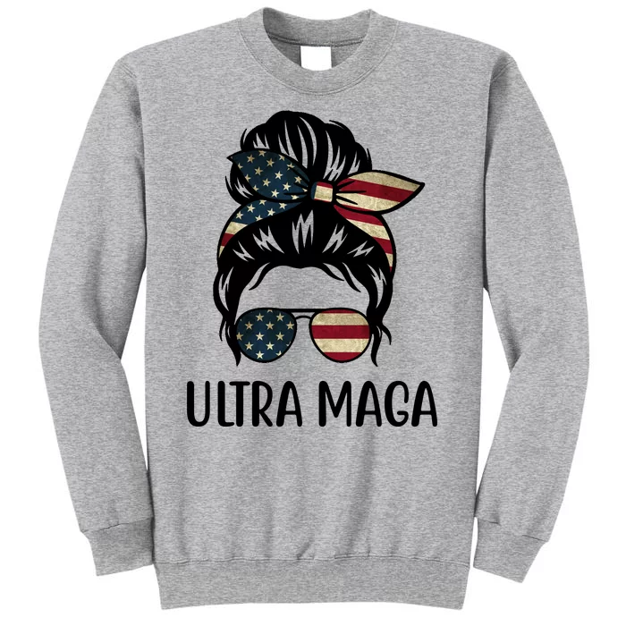 Ultra Maga Usa Female Bun Tall Sweatshirt