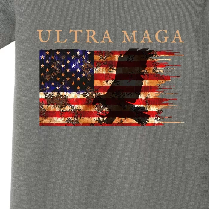 Ultra Maga Conservative Anti Biden Baby Bodysuit