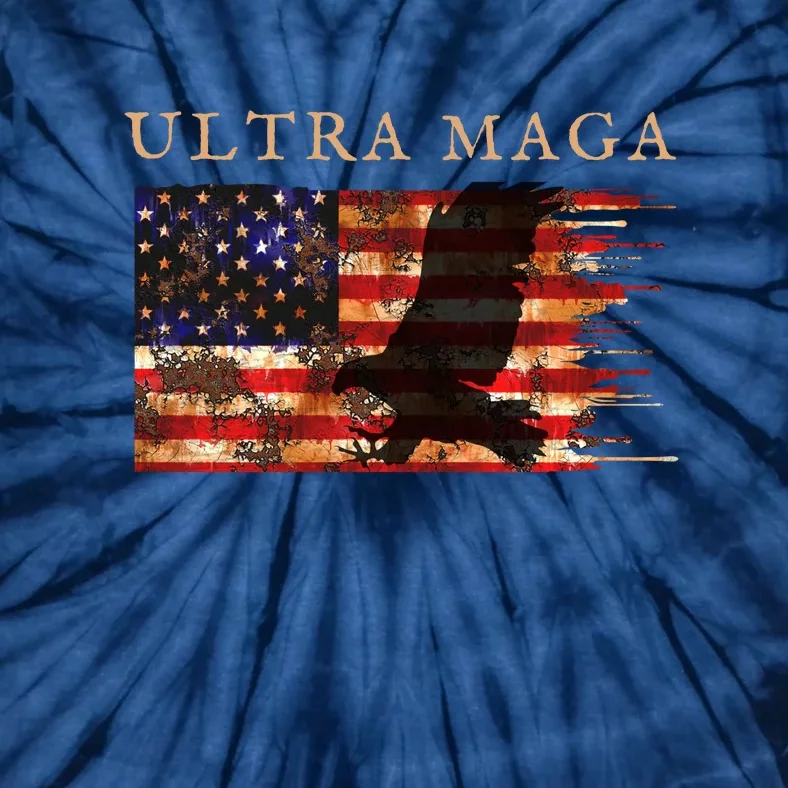 Ultra Maga Conservative Anti Biden Tie-Dye T-Shirt