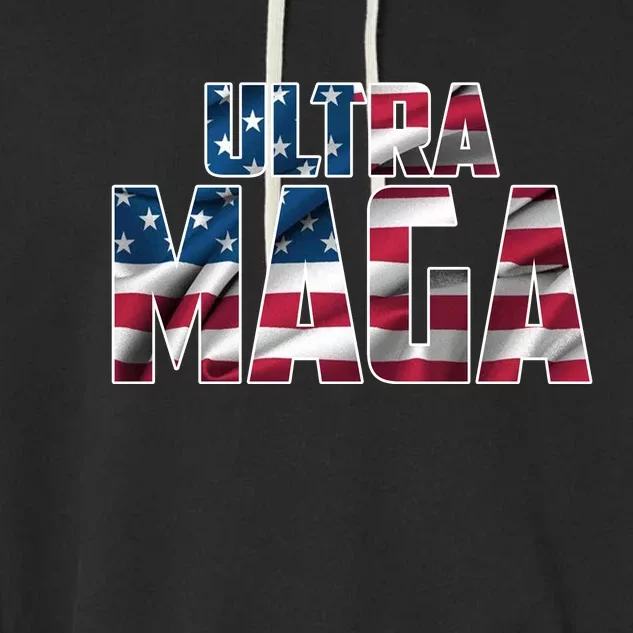 Ultra Maga USA Logo Garment-Dyed Fleece Hoodie