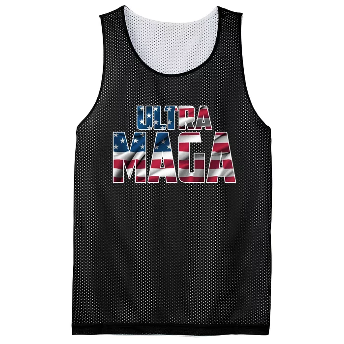 Ultra Maga USA Logo Mesh Reversible Basketball Jersey Tank