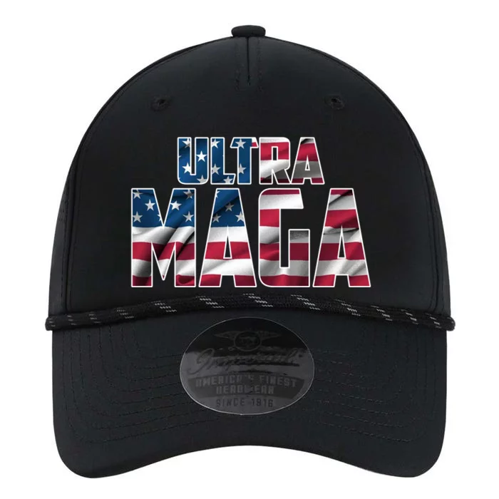 Ultra Maga USA Logo Performance The Dyno Cap