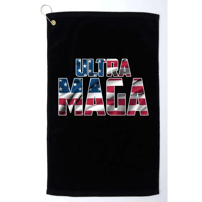 Ultra Maga USA Logo Platinum Collection Golf Towel