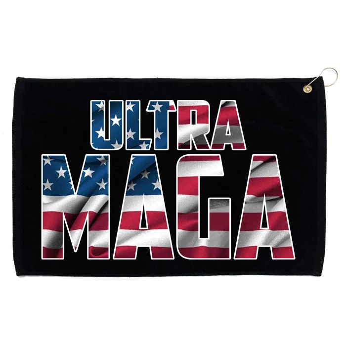 Ultra Maga USA Logo Grommeted Golf Towel