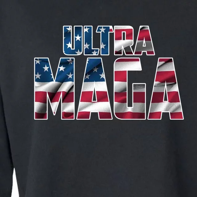 Ultra Maga USA Logo Cropped Pullover Crew