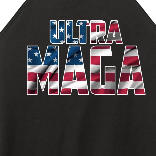 Ultra Maga USA Logo Women’s Perfect Tri Rocker Tank