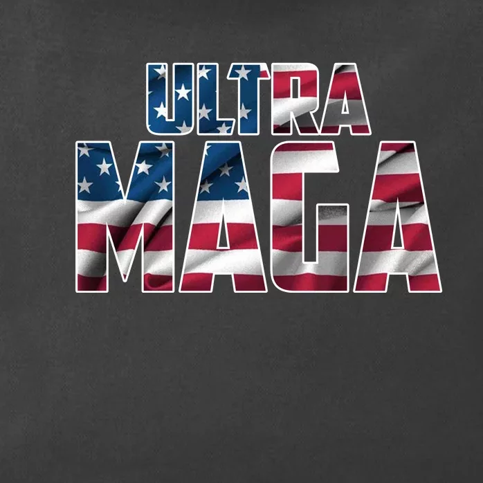 Ultra Maga USA Logo Zip Tote Bag