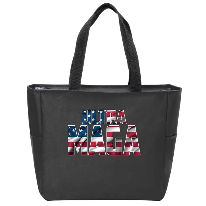 Ultra Maga USA Logo Zip Tote Bag