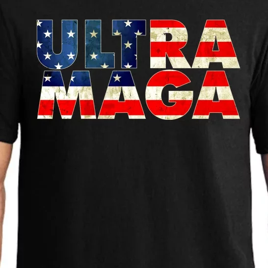 Ultra Maga USA American Flag Pajama Set