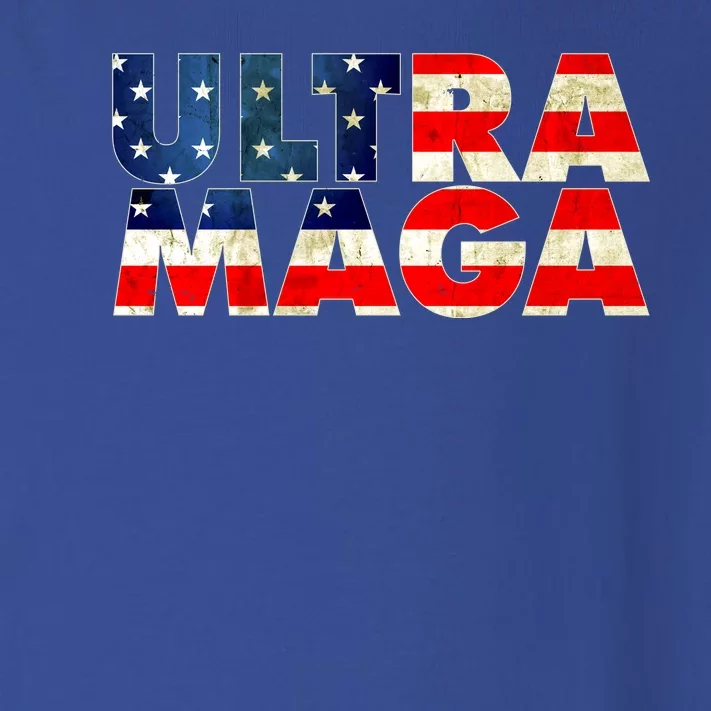 Ultra Maga USA American Flag Toddler Long Sleeve Shirt