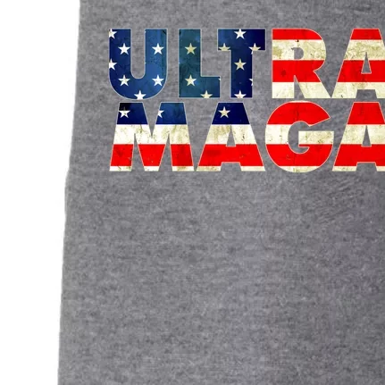 Ultra Maga USA American Flag Doggie 3-End Fleece Hoodie