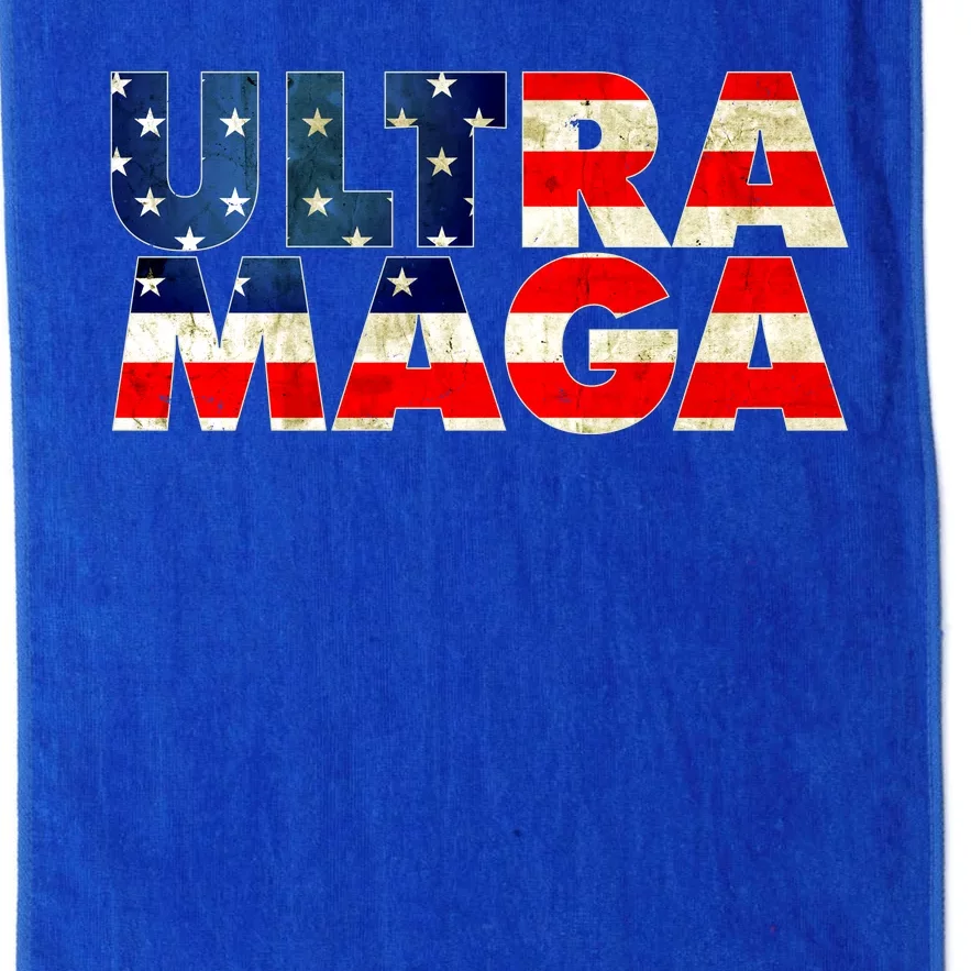 Ultra Maga USA American Flag Platinum Collection Golf Towel