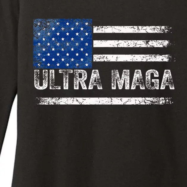 Ultra Maga Us Flag Usa Top American Ultra Mega Womens CVC Long Sleeve Shirt