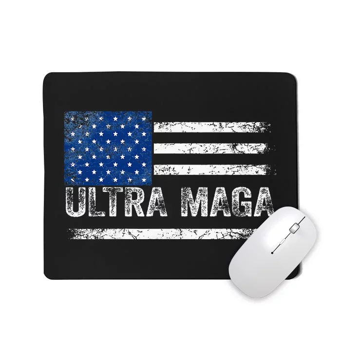 Ultra Maga Us Flag Usa Top American Ultra Mega Mousepad