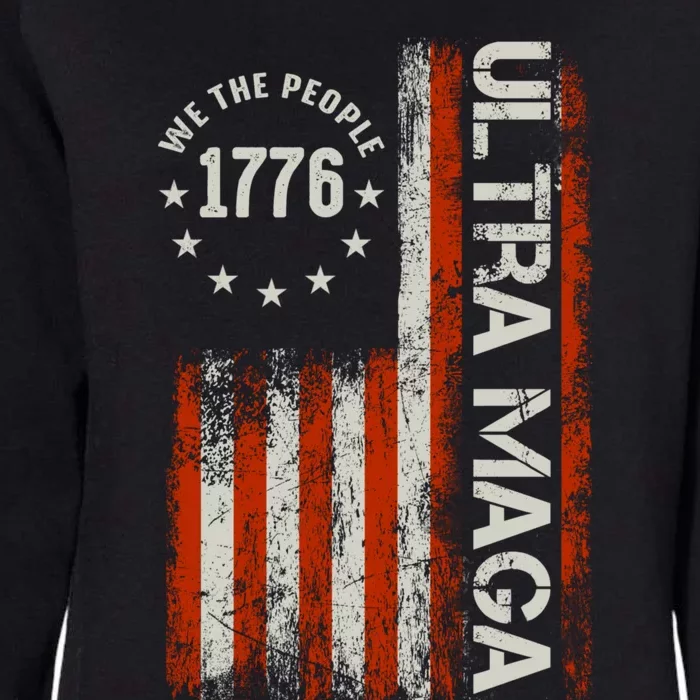 Ultra Maga 1776 We The People Womens California Wash Sweatshirt