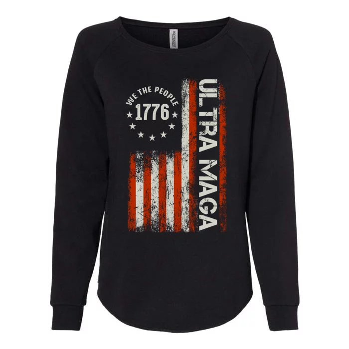 Ultra Maga 1776 We The People Womens California Wash Sweatshirt