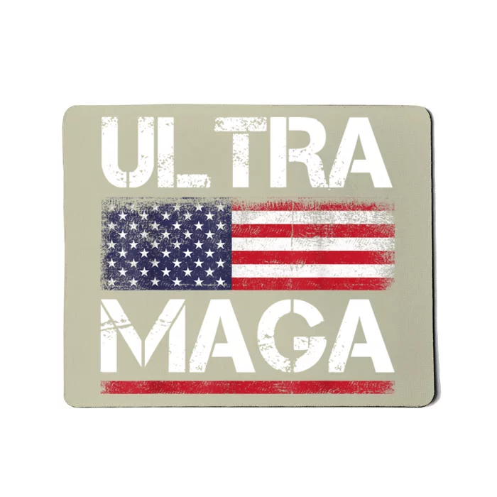 Ultra Maga US Flag American Flag 1 Mousepad