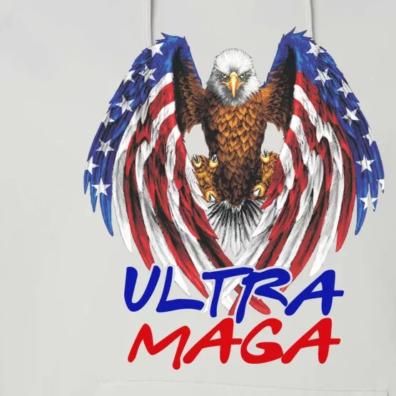 Ultra Maga USA Eagle Performance Fleece Hoodie