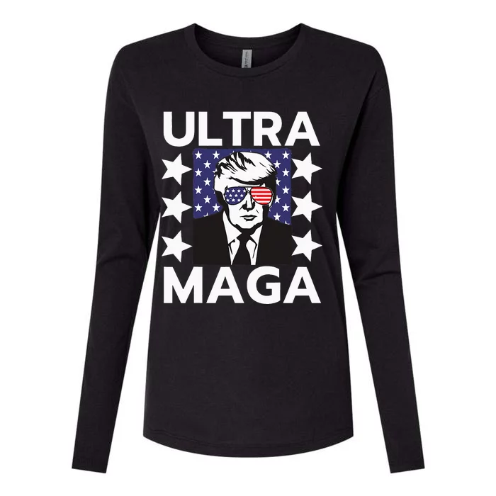 Ultra Maga Womens Cotton Relaxed Long Sleeve T-Shirt