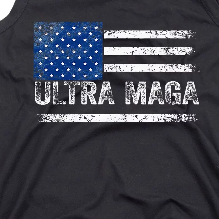 Ultra Maga Us Flag Usa Top American Ultra Mega Tank Top