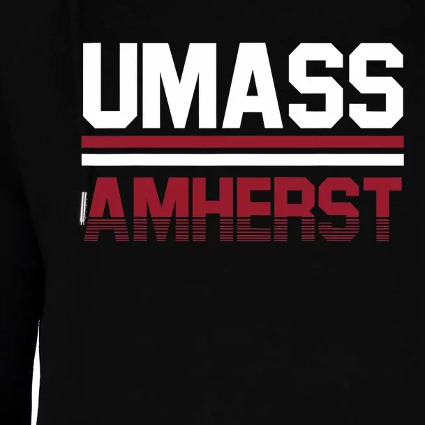 Umass Minute Womens Funnel Neck Pullover Hood