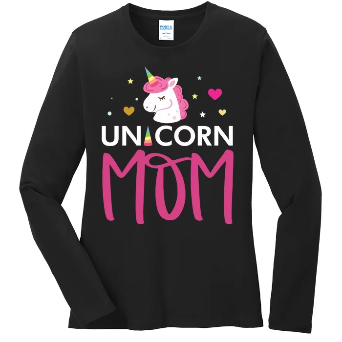 Unicorn Mom Ladies Long Sleeve Shirt